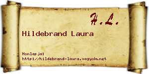 Hildebrand Laura névjegykártya
